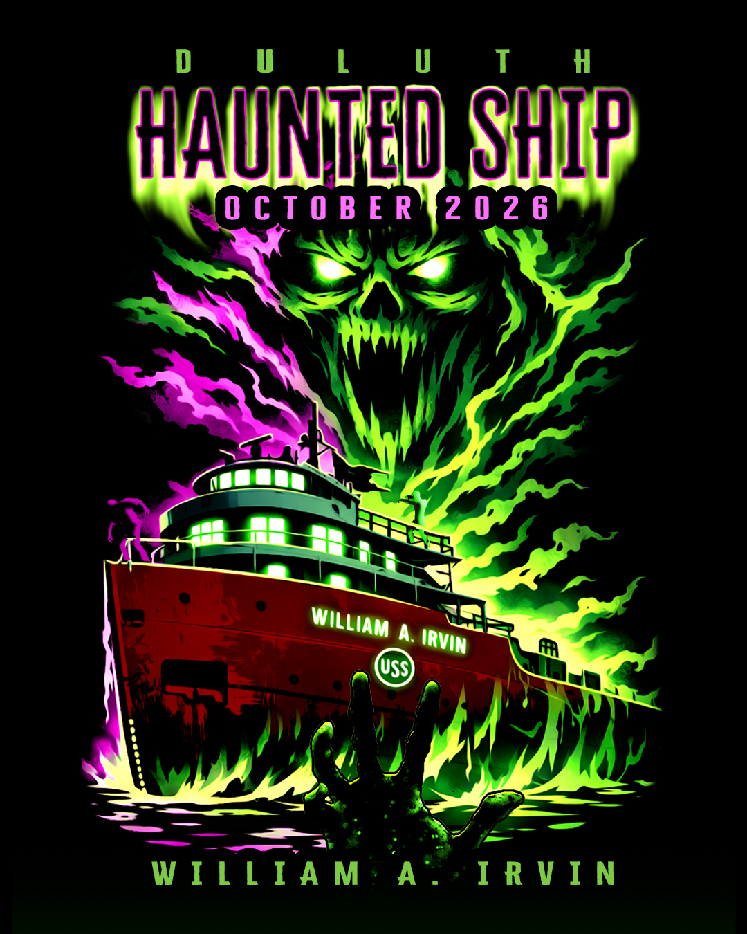 Duluth Haunted Ship, October 2026 aboard the William A. Irvin