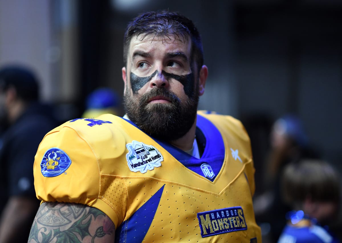 Travis Whitlock — The Harbor Monsters' fullback, enforcer and fan favorite