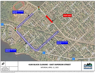 Utility work on East Superior Street to detour traffic