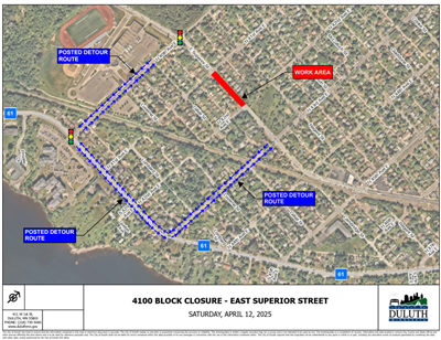 Utility work on East Superior Street to detour traffic