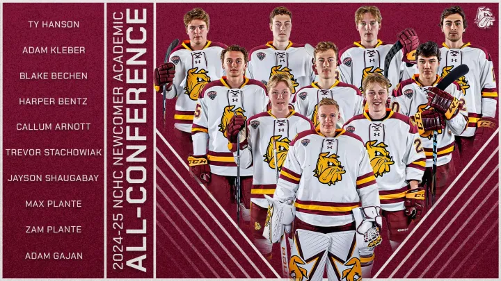 UMD men's hockey freshmen earn NCHC academic honors