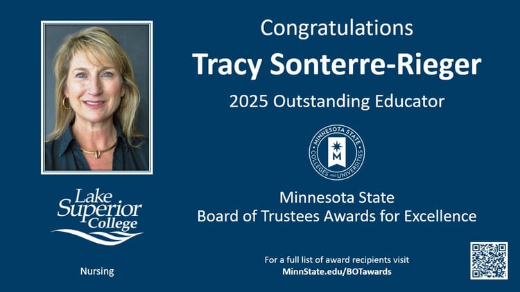 Sonterre-Rieger named a Board of Trustees Outstanding Educator